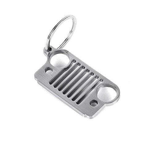 Jeep Grill Stainless Steel Key Ring