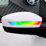 Neo Rearview Mirror Reflective Stripe Vinly Pre-cut Decal Stickers Universal Fit