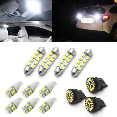 13x White LED Map Dome Lamp Interior Parking Light Exterior For Jeep Wrangler JK