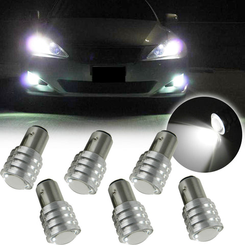 6pcs White CREE 1157 1157 2057 2357 2357A Tail Brake Turn Signal Bulbs Lights