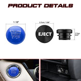 Set Aluminum Engine Start + Cigarette Lighter Eject Button Trim For Lexus IS200t