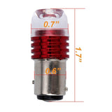Xotic Tech 2pcs 1157 2357 BA15D Flashing Strobe Light Red LED Bulbs for Santa Fe Veloster Optimal Brake Stop Tail Light