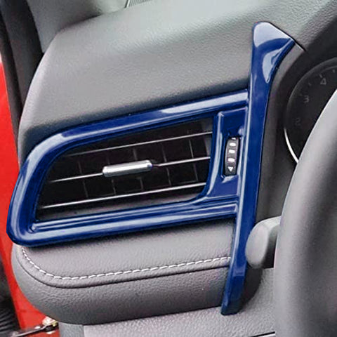 Blue Console Stripe AC Air Vent Handle Bowl Gear Panel Cover For Camry 2018-up