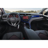 Blue Side AC Air Vent Console Stripe Overlay Trim Kit For Toyota Camry 2018-2020