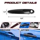 Carbon Fiber Pattern Door Handle Cover For BMW 3 Series E90 E91 Sedan  X1 X2 X3 X4 X5 X6 2005-2012