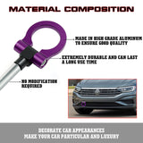 Purple CNC Aluminum Sporty Racing Style Tow Hook For Volkswagen VW Jetta 2015-18