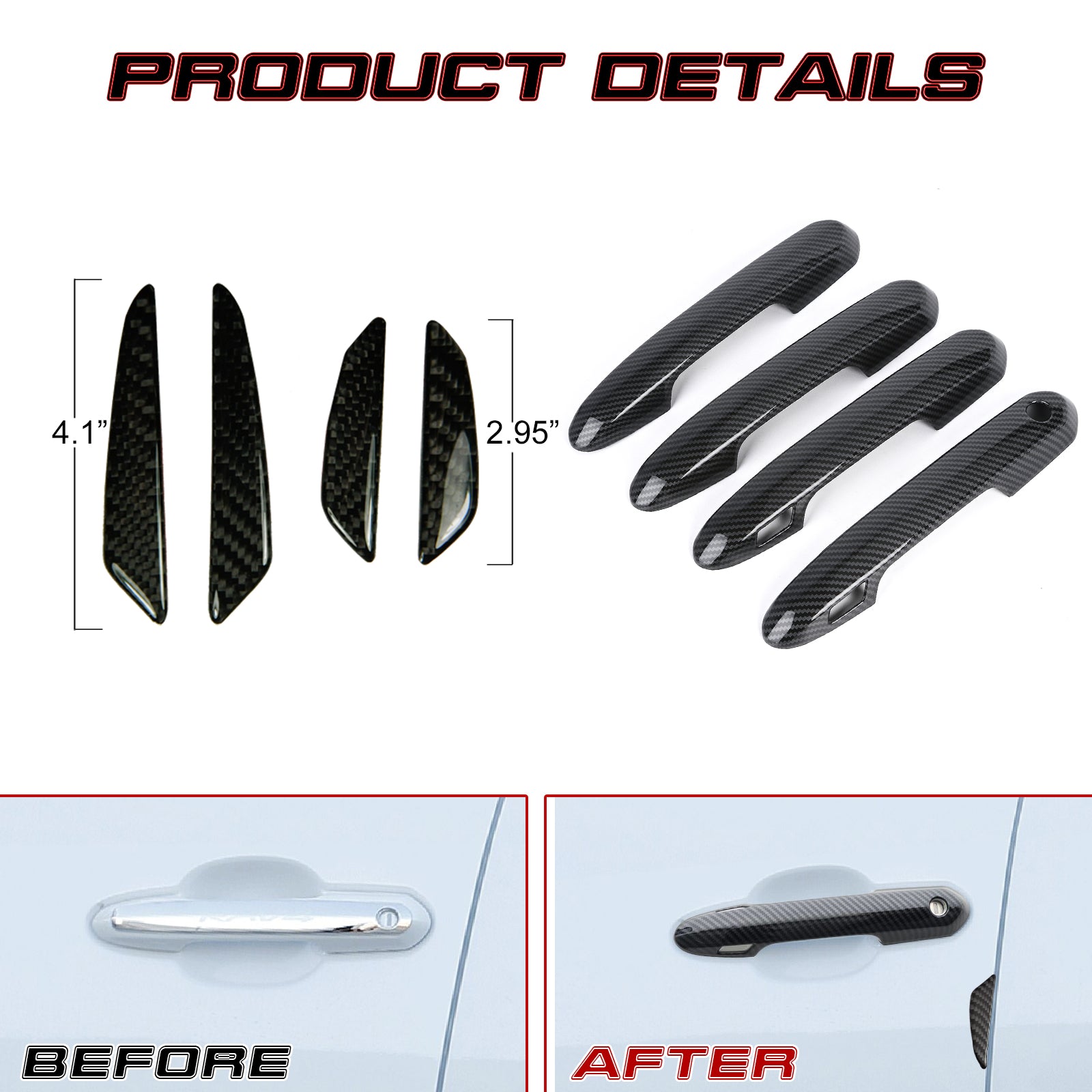 8pcs/kt Car Door Handle Bowl Cover Trm Décor Ft for Toyota RAV4 2013 8pcs/kt Car Door Handle Bowl Cover Trm Décor Ft for Toyota RAV4 2013