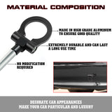 Black Aluminum Anodized Race Sporty Track Style Tow Hook Exact For Lexus IS RC