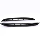 2Pcs Exterior Front Fog Light Driving Lamp ABS Molding Cover Trim For Hyundai Palisade 2020-2022, Carbon Fiber Pattern