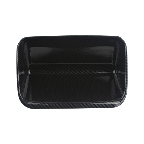 Carbon Fiber Texture Center Storage Box Cover Trim For Toyota Corolla 2020-2023