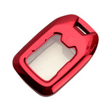 Red Soft TPU Full Covered w/Button Key Fob Cover For GMC Yukon/XL/Denali 2015-2020