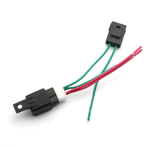 12V 30A 4-pin SPDT Relay w/Base, Fuse Box and Wiring Pigtails, Compatible with All Cars Trucks SUV Off-Road Vehicles