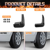 OE Fit Mud Flaps Splash Guards w/Screws For Hyundai Sonata 2015 2016 2017 Sedan