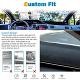 Center Console Dashboard Mat Pre-cut Non-Slip Sunshield Sun Glare Protector Dash Carpet Pad Black Cover Compatible with Honda Civic 2012-2015