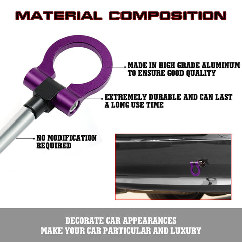 Purple Aluminum Anodized Race Sporty Track Style Tow Hook Exact For Lexus IS RC