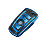 Blue Full Cover Smart Key Fob Exact Fit Cover For BMW F20 F21 F22 F25 F30 F31