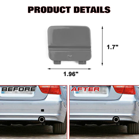 Rear Bumper Tow Hook Cap Replacement Cover For BMW 3 Series 328i E90 LCI 09-12