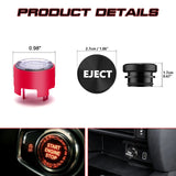 Red Engine Start + Cigarette Lighter Eject Button Trim For BMW 1 2 3 4 5 Series