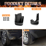 4X Front&Rear Mud Flaps Splash Fender Guard For Honda Civic 2006-2011 4DR Sedan