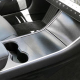 Matte Black / Matte White / Brushed Silver Cup Holder Center Console Vinyl Decal Sticker for Tesla Model 3