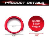 For BMW 1 2 4 2014-up Red Engine Start Stop Ignition Switch Button Ring Cover