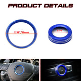 Steering Wheel Logo Volume Control Ring Trim For Mercedes-Benz B C E GLA Class