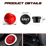 Engine Start + Cigarette Lighter Eject Button Trim For BMW F20 F21 F22 F23