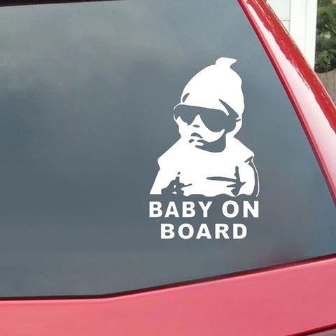 3X 5" Cute Cool Kids Baby On Board Car Window Vinyl Decals Stickers Logo Warning