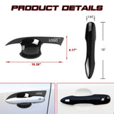 Glossy Black W/Smart Key Hole Door Handle + Bowl Trim For Toyota Corolla 2020-24