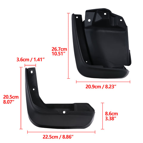 Front Rear Mud Flaps Splash Fender Guard Mudguard 4pcs with Hardware Compatible With Honda Civic 2012-2015