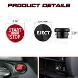 Carbon Engine Start + Cigarette Lighter Eject Button Trim For MINI R55 R56