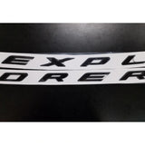 Xotic Tech EXPLORER Letter Emblem Badge 3D Plated Decorative Sticker for Ford Explorer SUV 2011-2017 Glossy Black