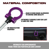 Sport Purple JDM Style Anodized Aluminum Tow Hook Ring For Acura TLX 2015-2018