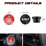 Carbon Engine Start + Cigarette Lighter Eject Button Cover For Mazda 3 6 CX-3