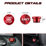 Carbon Engine Start + Cigarette Lighter Eject Button Trim For MINI R55 R56