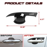 Gloss Black Exterior Door Handle Bowl Cover Frame For Toyota Corolla 2020-2024