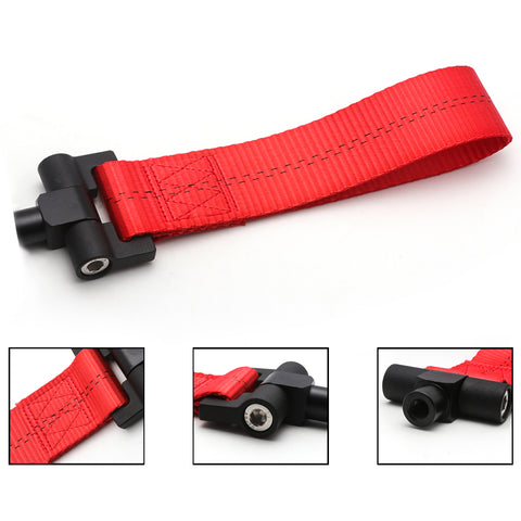 Blue / Black / Red JDM Style Tow Hole Adapter with Towing Strap for Audi A4 S4 A5 S5 A7 S7 RS7