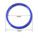 1 x 3D Aluminum Metal Dashboard Clock Decor Trim Ring for Lexus IS GS ES RX IS NX RX Blue