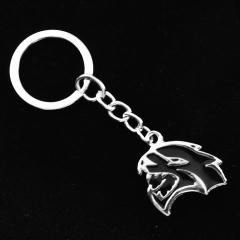 Xotic Tech 3D Hellcat Hell Cat Keychain Key Chain Fob Ring for Dodge Challenger Charger