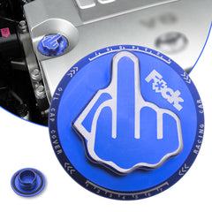 JDM Blue Alloy Screw-In Middle Finger Oil Filler Tank Cap Valve Cover For Toyota