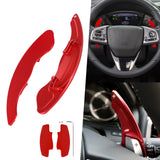 Red Aluminum Steering Wheel Paddle Shifter Extension For Honda Accord Civic 10th CRV