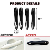 Gloss Black Door Handle Overlay Cover Trim For Toyota Camry Avalon Prius Corolla