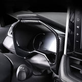 Auto Center Dashboard Instrument Frame Cover Trim For Toyota RAV4 2019-2024 , Carbon Fiber Pattern