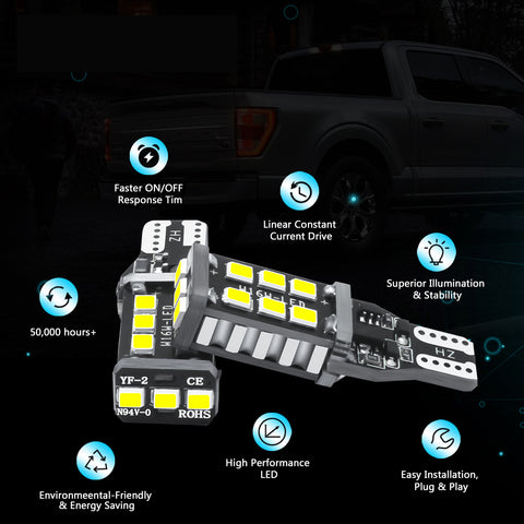 6x LED License Plate Backup Reverse High Mount Light for Nissan Frontier 2005-2019