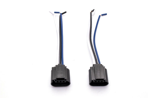 2x H13 9008 Female Socket Wiring Harness Pigtail Adapter for LED Headlight Bulb