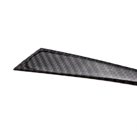 2pcs Carbon Fiber Pattern Dashboard Console Panel Strip Cover Molding Trim for Infiniti Q50 2014-2019