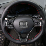 Carbon Fiber Black Dashboard Strip AC Vent Gear Shift Decor For Accord 18-2022