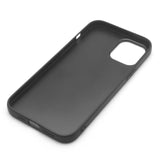 Matte Alcantara Leather Mustang Logo for iPhone 12 Pro Max Luxury Business Cover Ultra Slim Protective （Black）