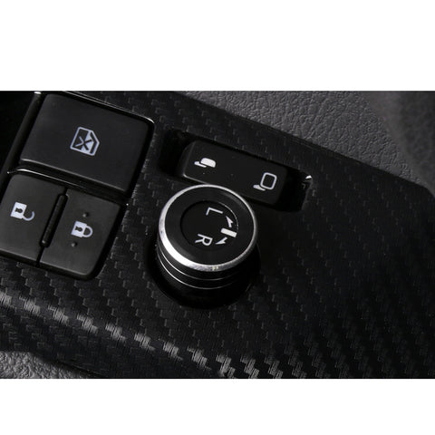 5x Black AC Audio Knob Function Rear Mirror Knob Switch Cover For Camry 2018-20