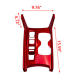 Gear Shift Box Cigarette Lighter Panel Cover Trim Compatible with Honda Accord 10th Gen 2018-2021 Hybrid, Red